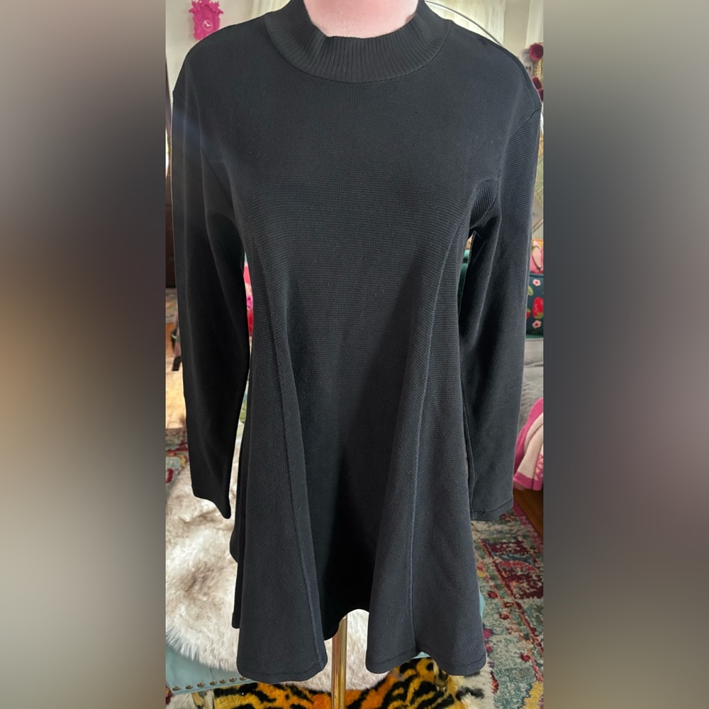 90’s Vintage Todd Oldham Black Long Sleeve Dress